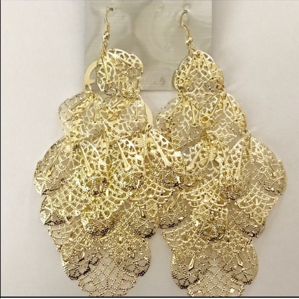 6” Shoulder Duster Earrings - Picture 2 of 3